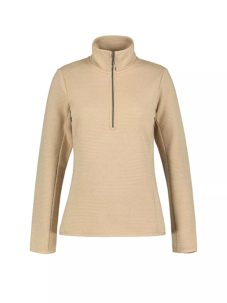 ICEPEAK | Damen Unterzieh Zipshirt Evansdale | Beige