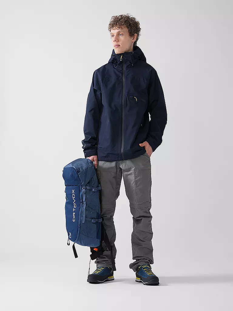 ICEPEAK | Giacca da trekking da uomo Bangs 2L con cappuccio | Blu scuro