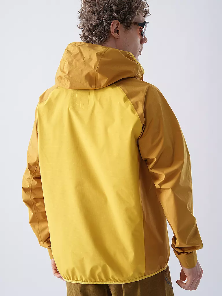 ICEPEAK | Giacca da trekking da uomo Dawson 2.5L con cappuccio | Senape