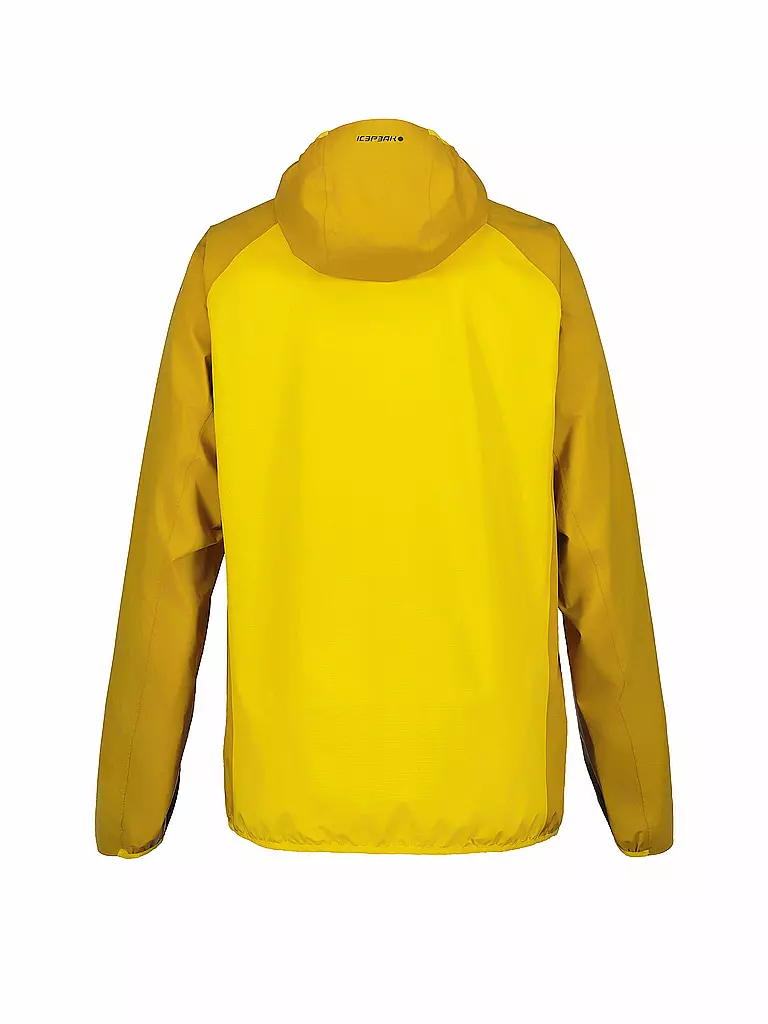 ICEPEAK | Giacca da trekking da uomo Dawson 2.5L con cappuccio | Senape