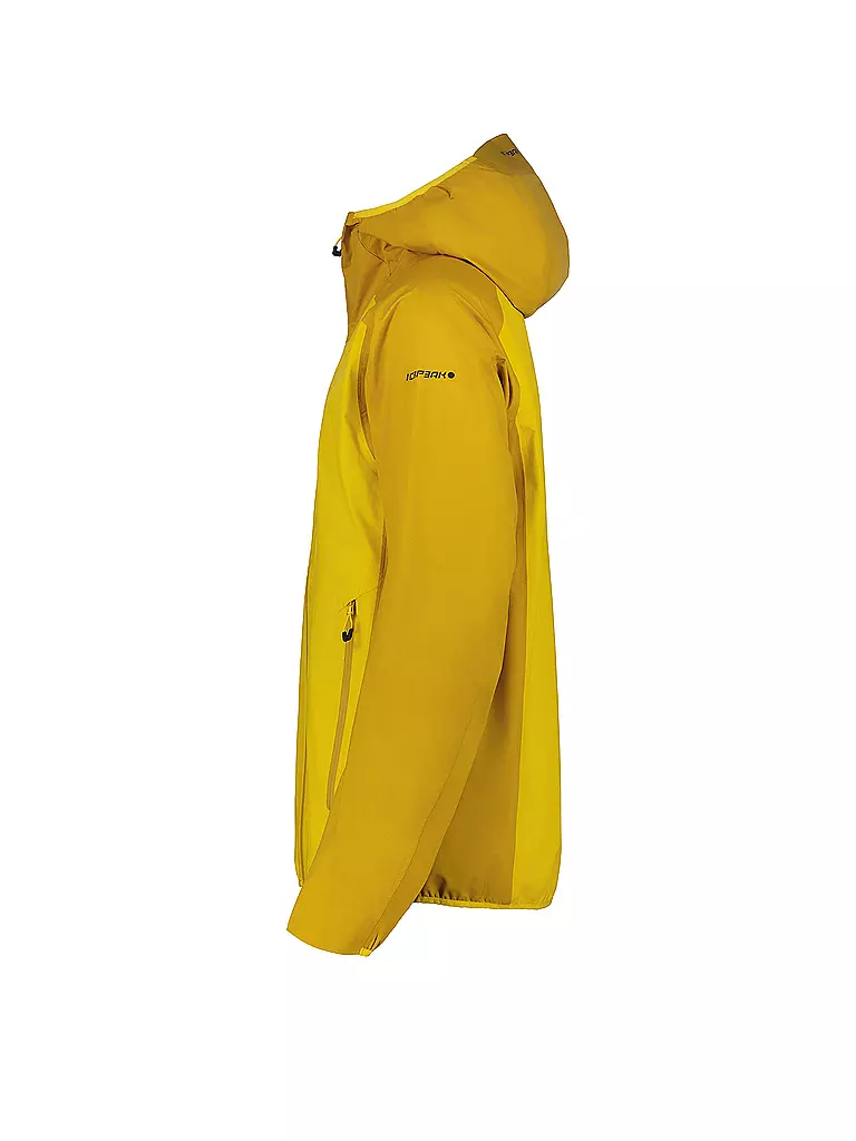 ICEPEAK | Giacca da trekking da uomo Dawson 2.5L con cappuccio | Senape