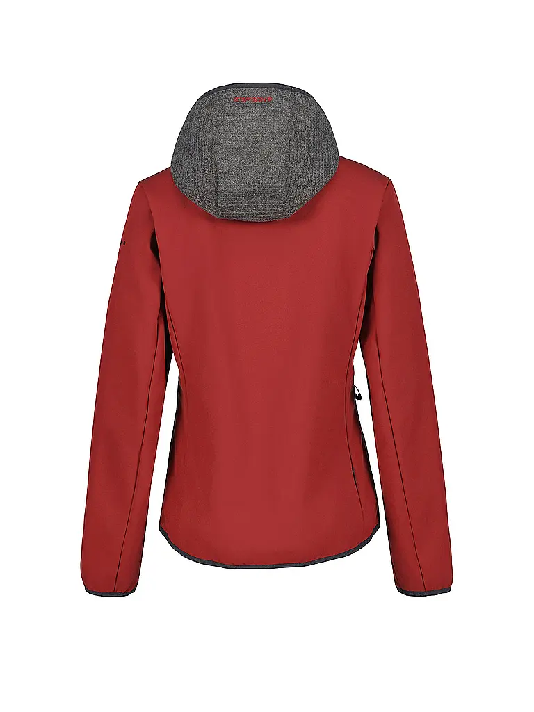 ICEPEAK | Giacca da turismo da donna Dahloneka con cappuccio | Rosso scuro