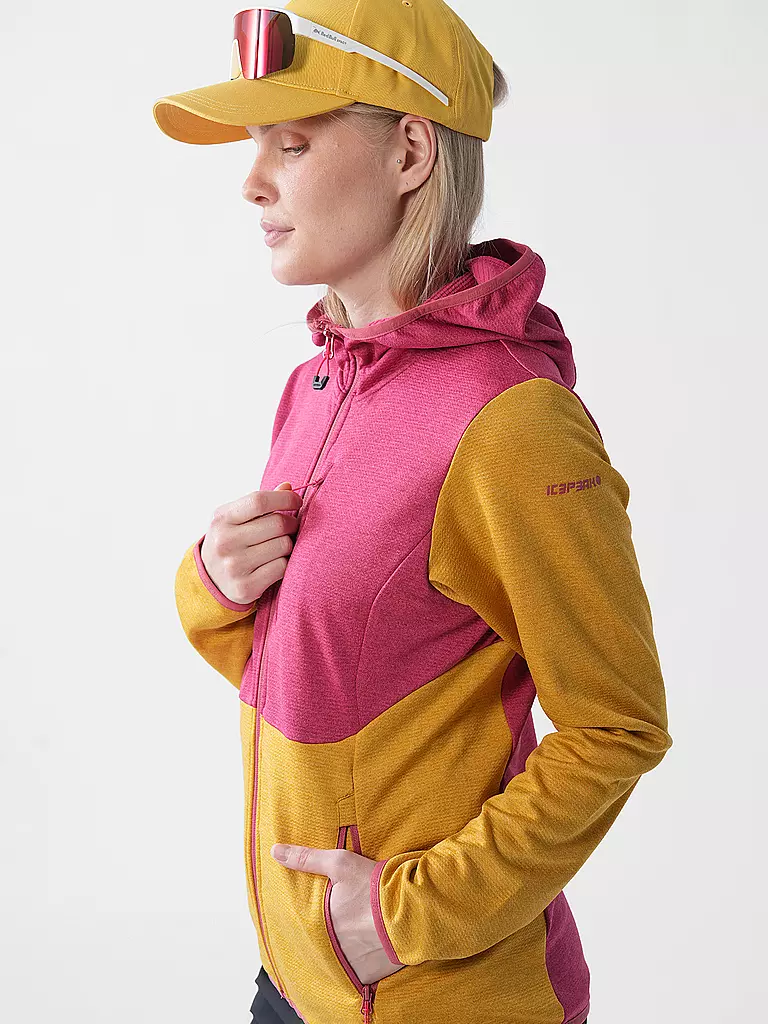 ICEPEAK | Giacca in pile da donna Banks con cappuccio | 