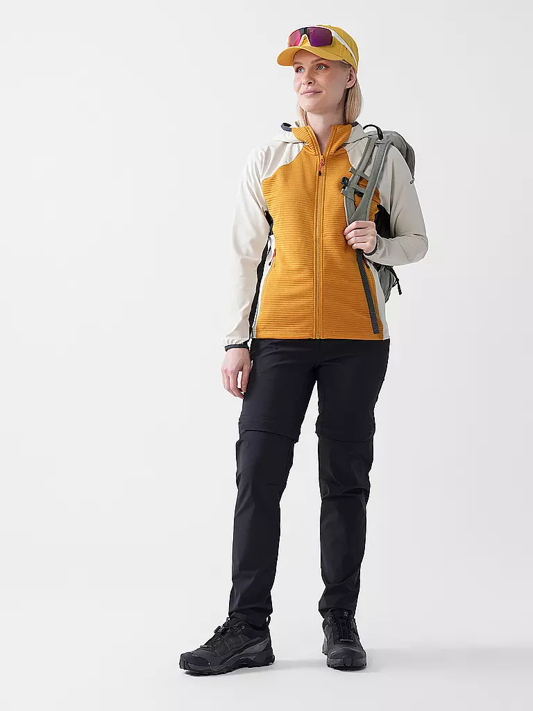 ICEPEAK | Giacca in pile da donna Basile con cappuccio | Senape