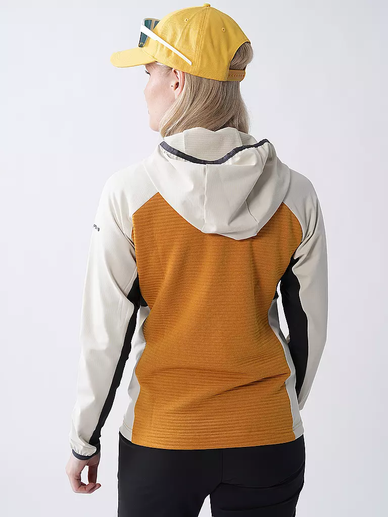 ICEPEAK | Giacca in pile da donna Basile con cappuccio | Senape