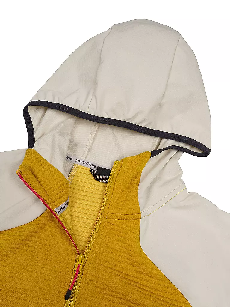 ICEPEAK | Giacca in pile da donna Basile con cappuccio | Senape