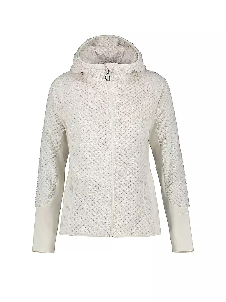 ICEPEAK | Giacca in pile da donna Daisetta con cappuccio | Bianco