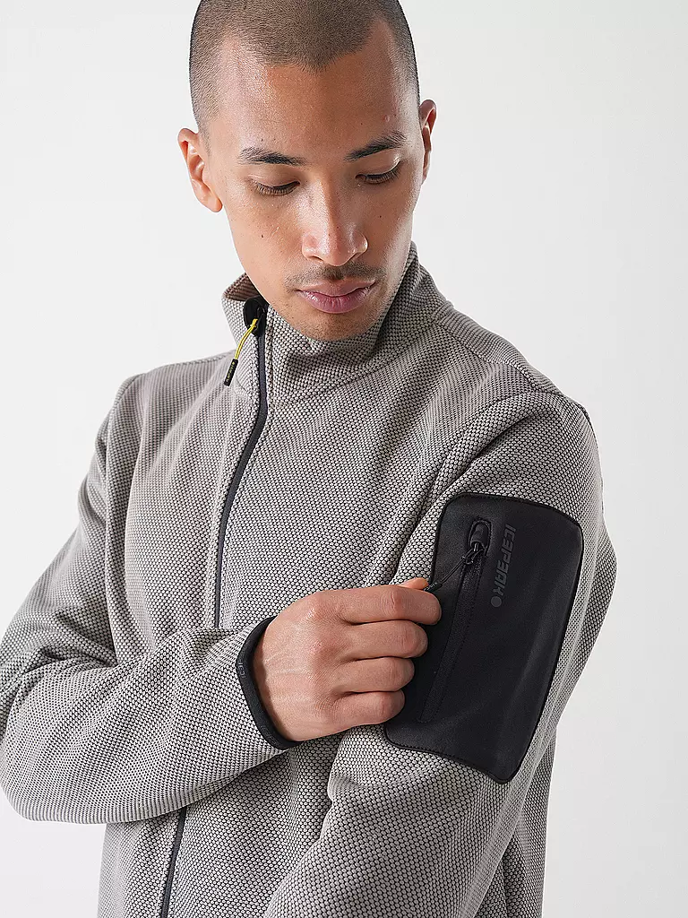 ICEPEAK | Giacca in pile da uomo Bredstedt | Marrone chiaro