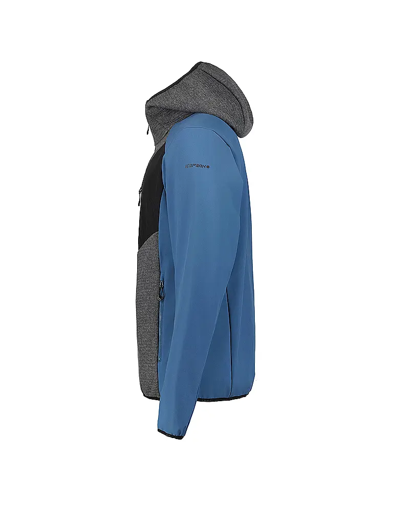 ICEPEAK | Giacca in pile da uomo per escursioni Danfort con cappuccio |