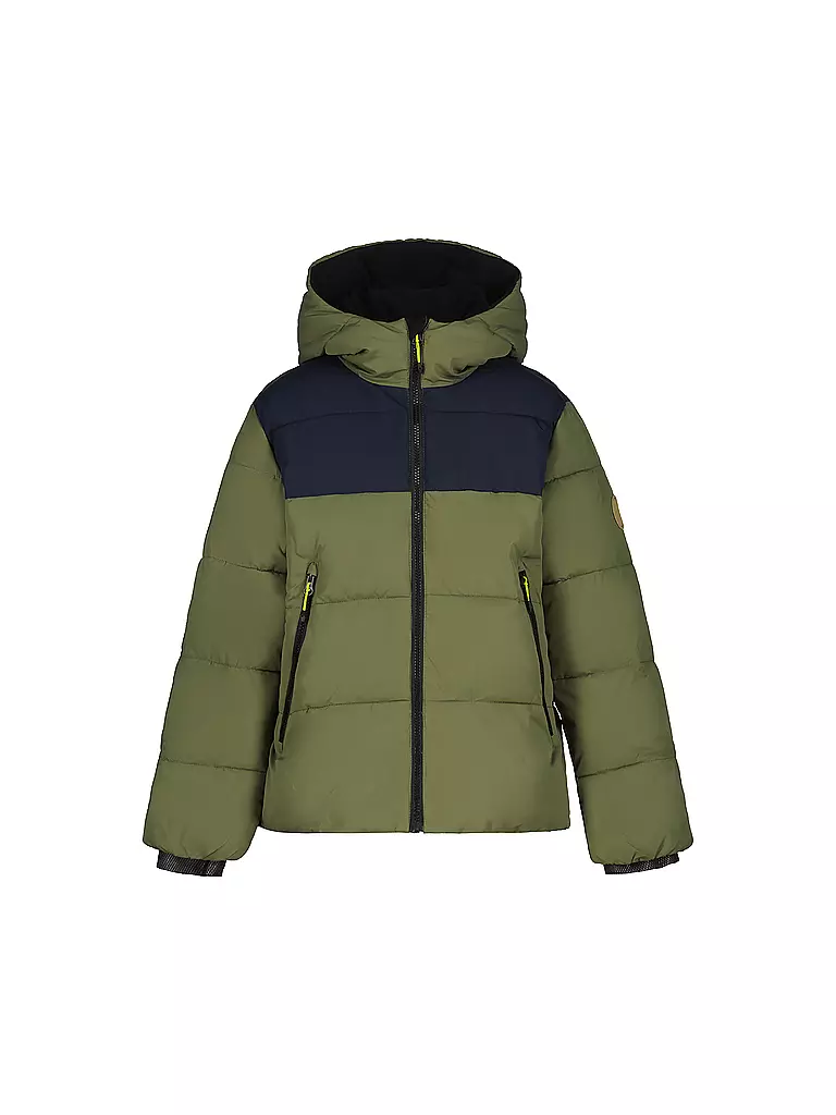 ICEPEAK | Giacca invernale da bambino Kenmare con cappuccio | Oliva