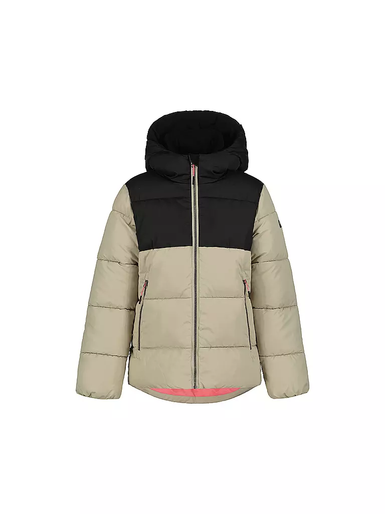 ICEPEAK | Giacca invernale da ragazza Kirn con cappuccio e stampa | Beige