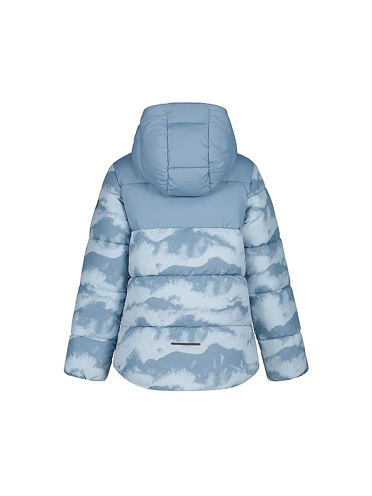 ICEPEAK | Giacca invernale da ragazza Kirn con cappuccio stampato | Blu chiaro