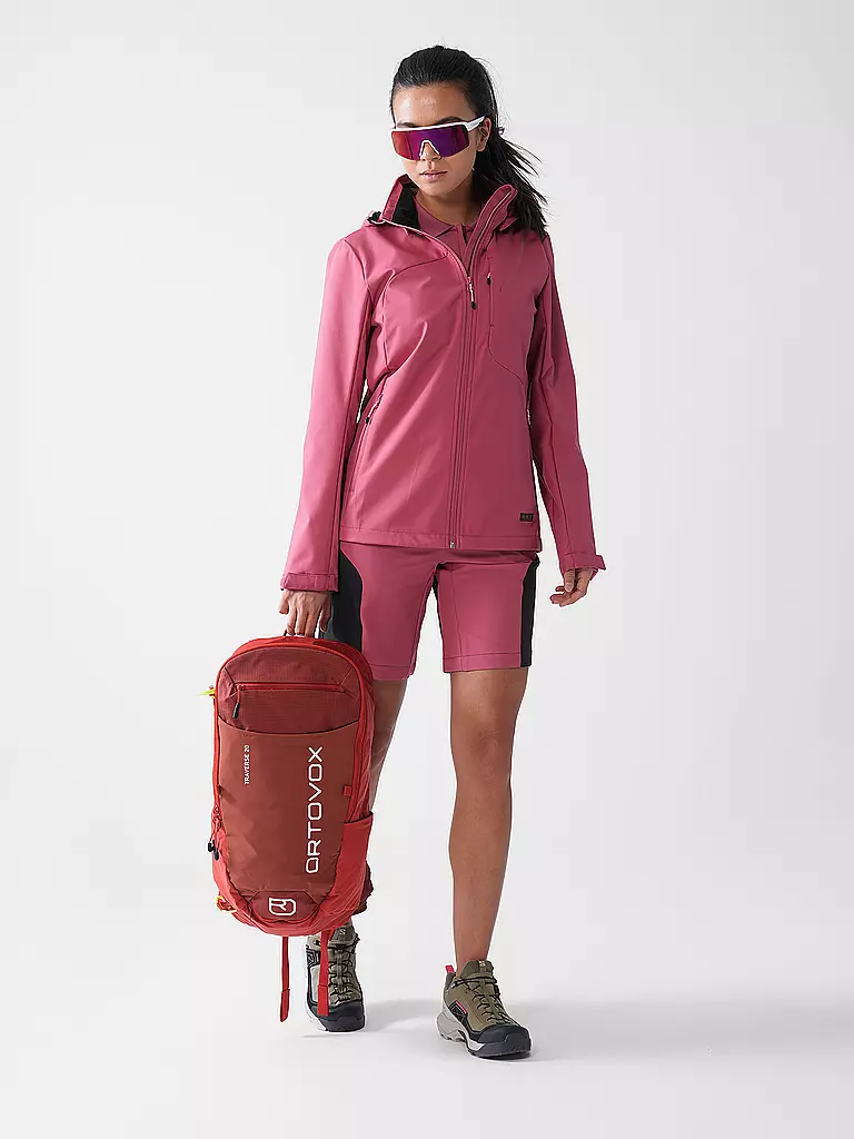 ICEPEAK | Giacca softshell da donna Burnet con cappuccio | Corallo