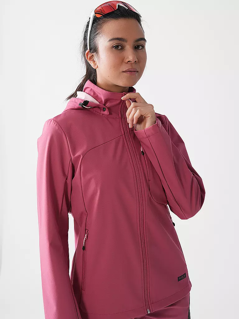 ICEPEAK | Giacca softshell da donna Burnet con cappuccio | Corallo