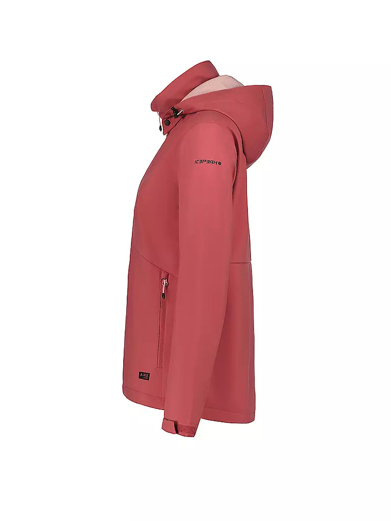 ICEPEAK | Giacca softshell da donna Burnet con cappuccio | Corallo