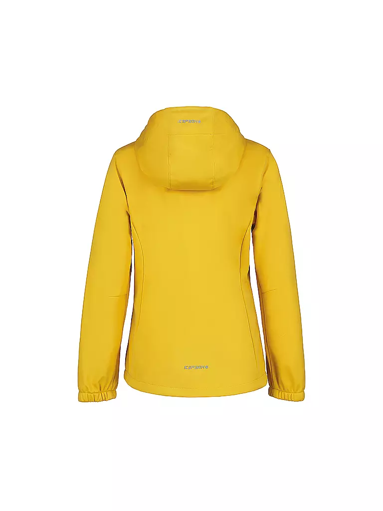 ICEPEAK | Giacca softshell da ragazza Kleve JR con cappuccio | Senape