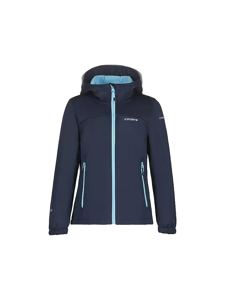 ICEPEAK | Giacca softshell da ragazza Kobryn JR con cappuccio | Blu scuro