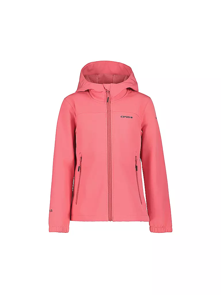 ICEPEAK | Giacca softshell da ragazza Korby Jr con cappuccio | Corallo