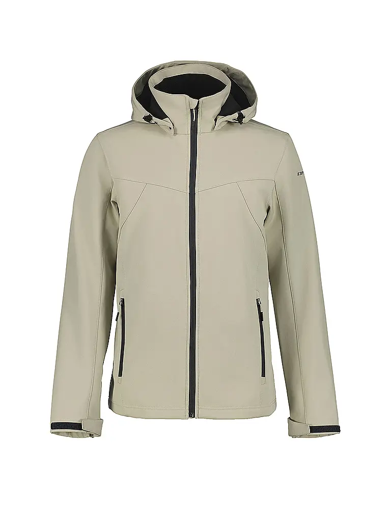 ICEPEAK | Giacca softshell da uomo Brimfield con cappuccio | Crema
