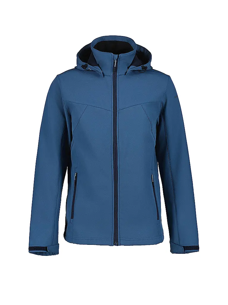 ICEPEAK | Giacca softshell da uomo Brimfield con cappuccio | Blu