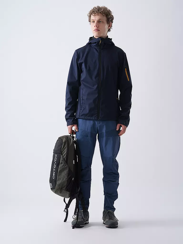 ICEPEAK | Giacca softshell da uomo Brinsmade con cappuccio | Blu scuro