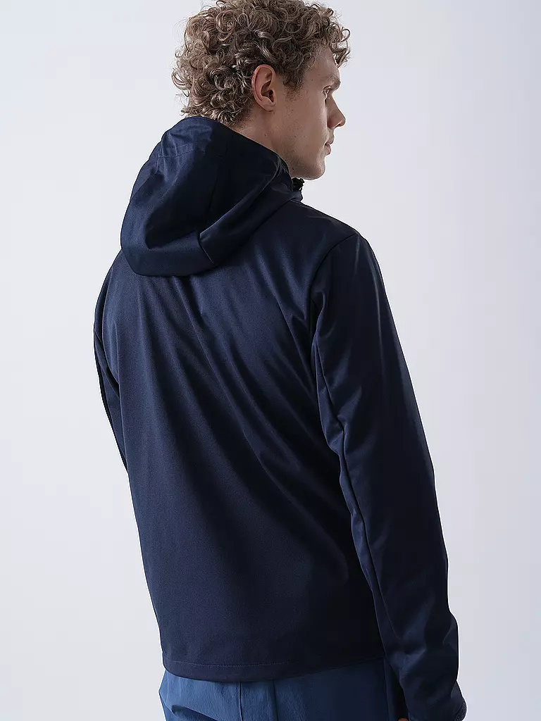 ICEPEAK | Giacca softshell da uomo Brinsmade con cappuccio | Blu scuro