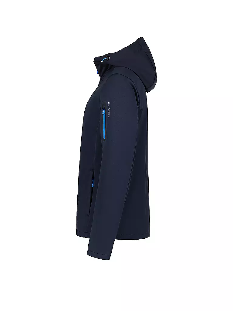 ICEPEAK | Giacca softshell da uomo Brinsmade con cappuccio | Blu scuro