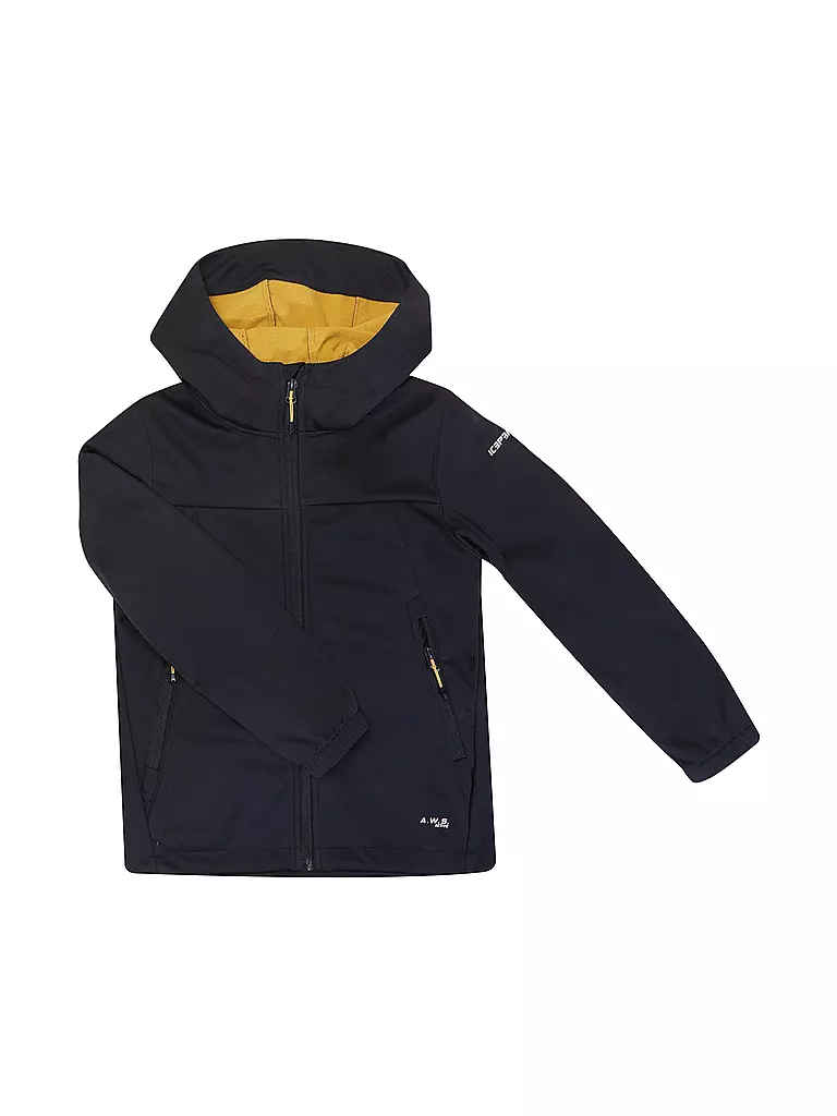 ICEPEAK | Giacca softshell per bambini Kline JR con cappuccio | Nero