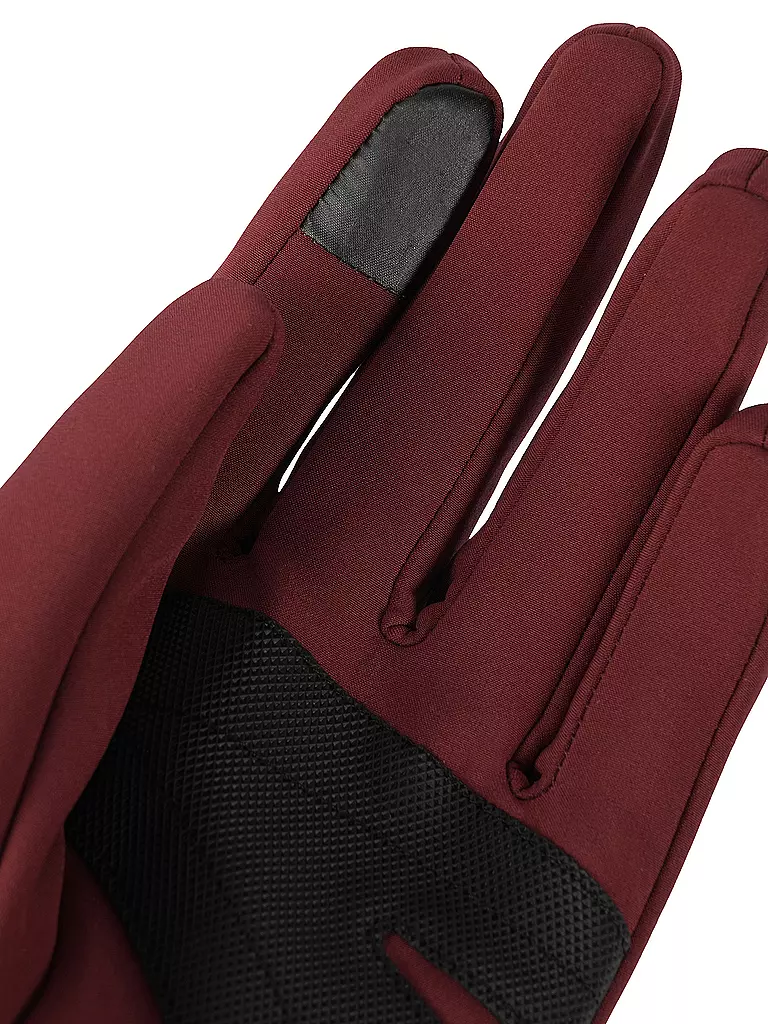 ICEPEAK | Guanti Softshell Hustonville | Rosso scuro