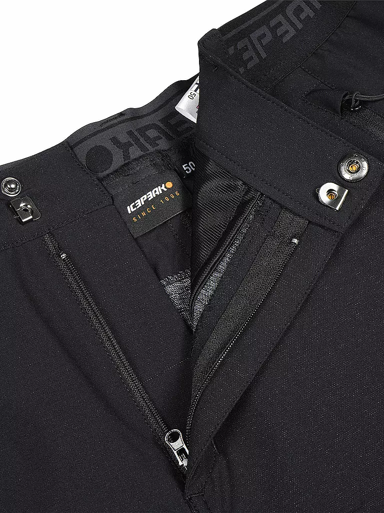 ICEPEAK | Pantaloni da trekking da uomo Brentwood | Nero