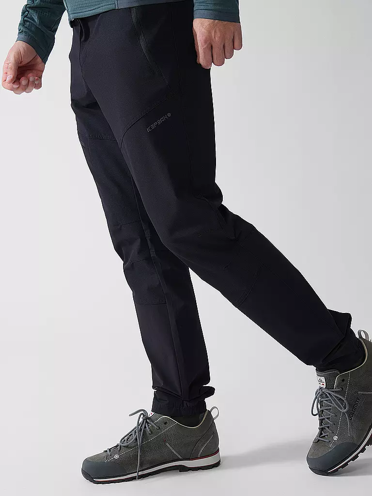 ICEPEAK | Pantaloni da trekking da uomo Brentwood | Nero