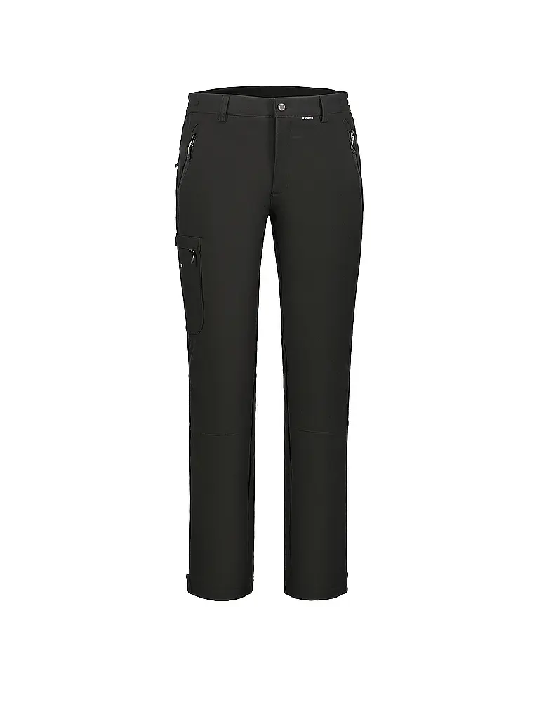 ICEPEAK | Pantaloni softshell da uomo Bouton | Nero