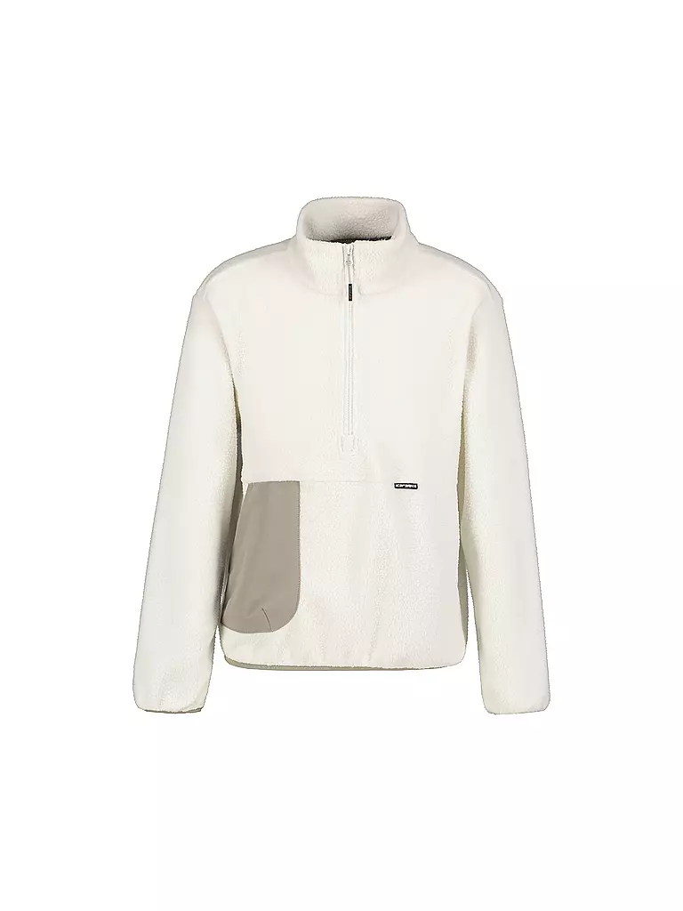 ICEPEAK | Pullover da ragazza Kokomo in pile con zip | Bianco