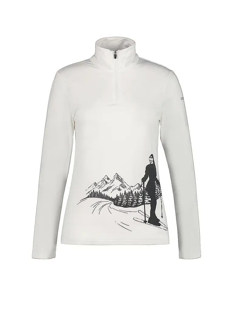 ICEPEAK | Zipshirt intimo da donna Ellenton | Bianco
