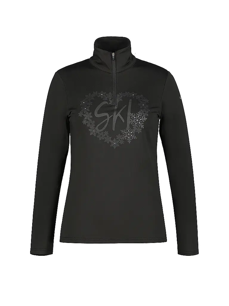 ICEPEAK | Zipshirt intimo da donna Ellenton | Nero