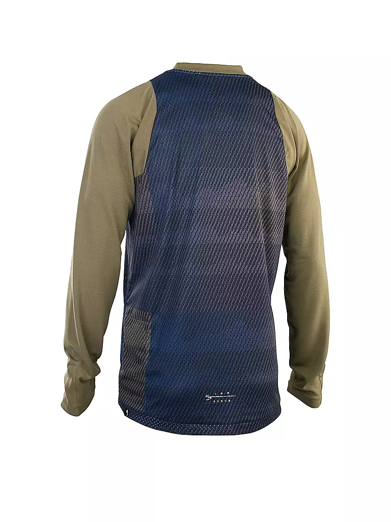 ION | Herren MTB-Shirt Scrub LS | Oliva