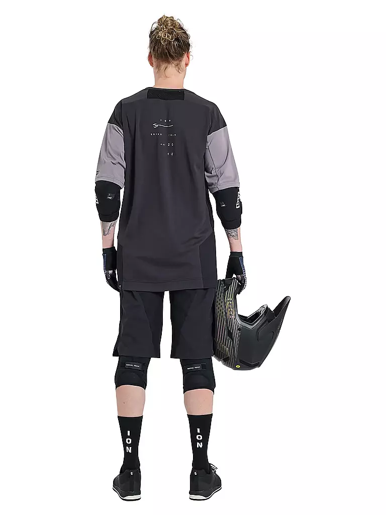 ION | Herren MTB-Short Scrub Amp BAT | Nero
