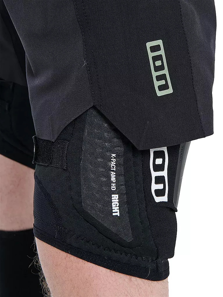ION | Herren MTB-Short Scrub Amp BAT | Nero