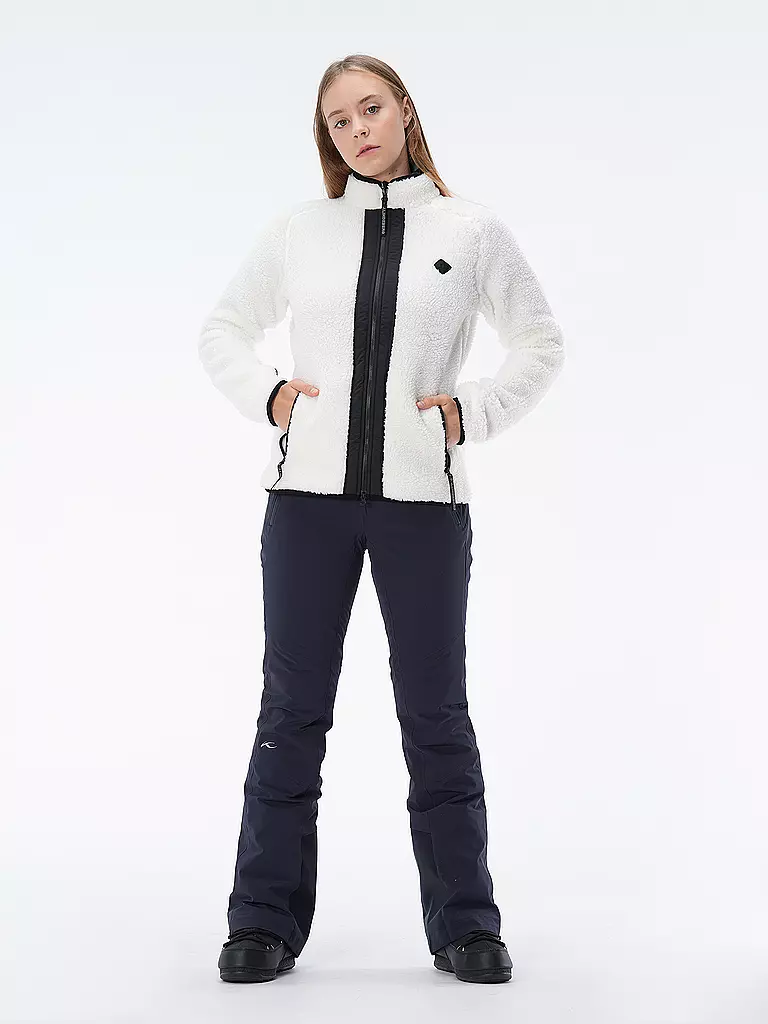 J.LINDEBERG | Damen Unterziehjacke Juniper Pile | Bianco