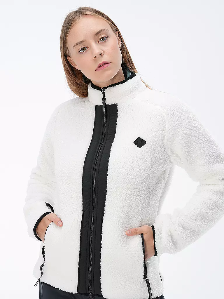 J.LINDEBERG | Damen Unterziehjacke Juniper Pile | Bianco