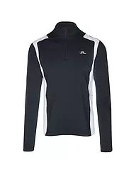 J.LINDEBERG | Herren Unterzieh Zipshirt Lukas Quarter | Blu scuro
