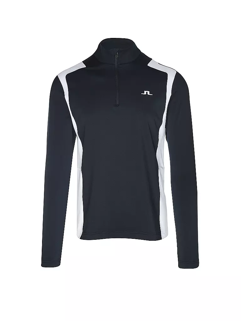 J.LINDEBERG | Herren Unterzieh Zipshirt Lukas Quarter | Blu scuro