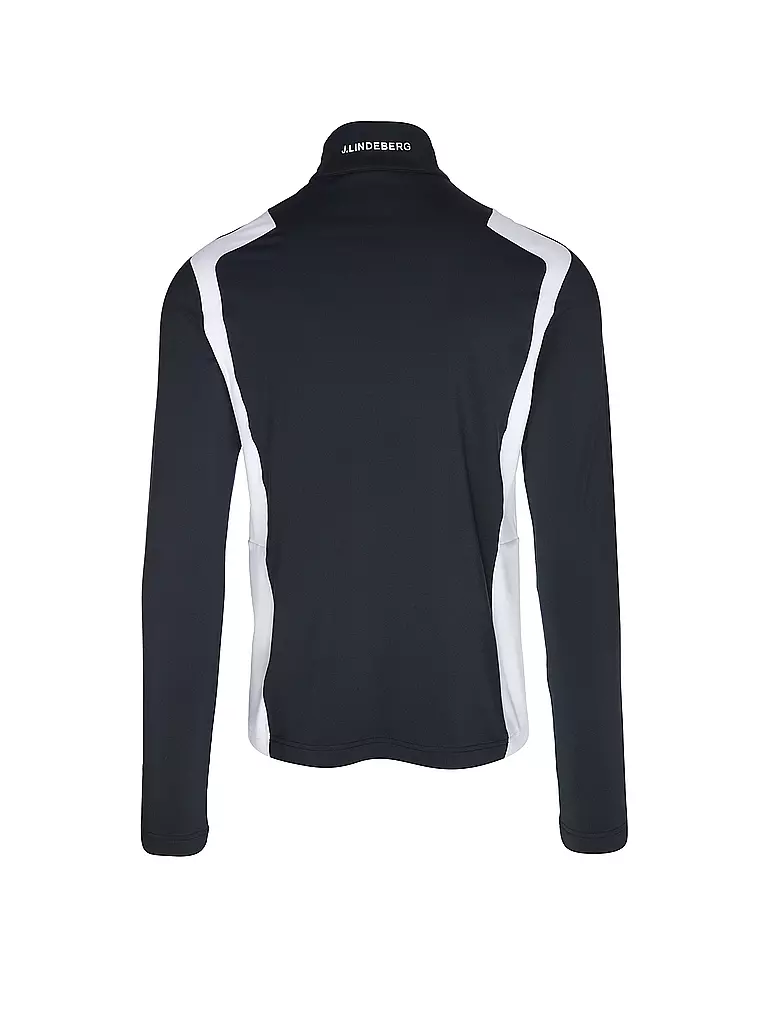 J.LINDEBERG | Herren Unterzieh Zipshirt Lukas Quarter | Blu scuro