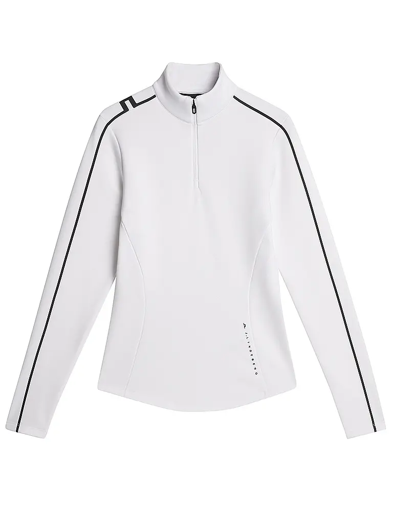 J.LINDEBERG | Zipshirt intimo da donna Nefe Quarter Zip Mid Layer | Bianco
