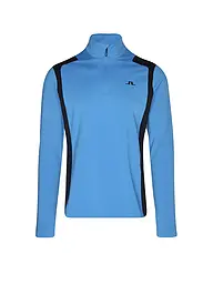 J.LINDEBERG | Zipshirt intimo da uomo Lukas Quarter Zip Mid Layer | Blu