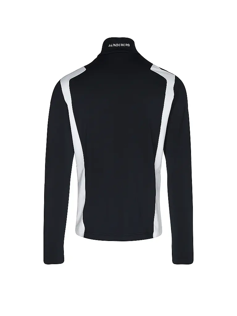 J.LINDEBERG | Zipshirt intimo da uomo Lukas Quarter Zip Mid Layer | Blu scuro