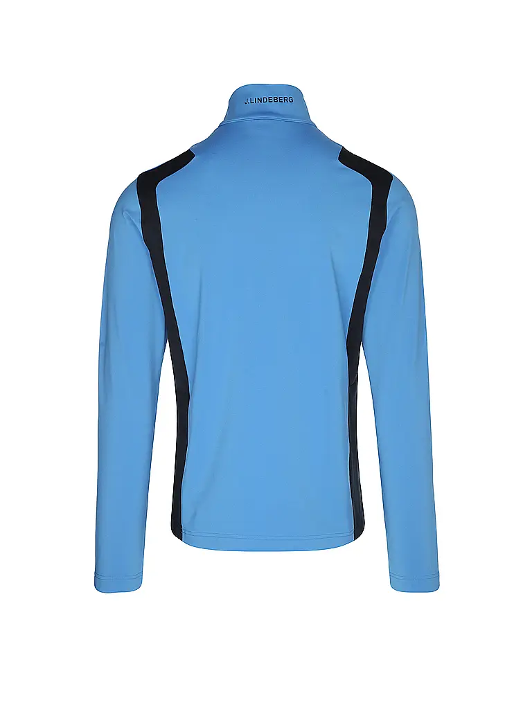 J.LINDEBERG | Zipshirt intimo da uomo Lukas Quarter Zip Mid Layer | Blu