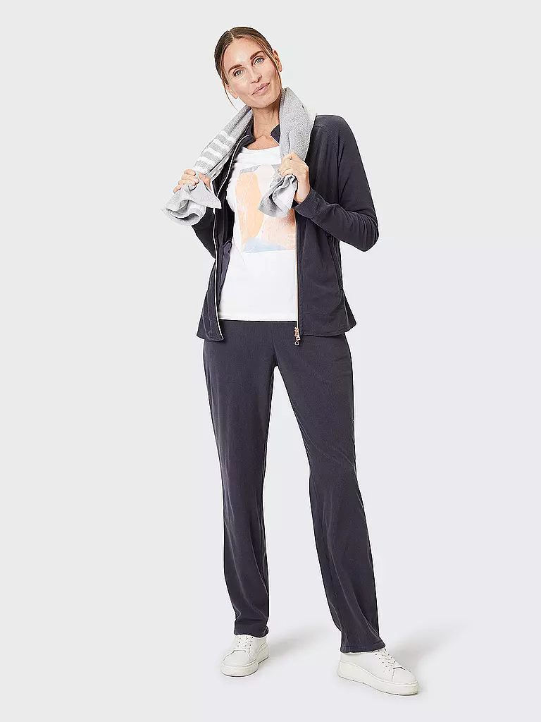 JOY SPORTSWEAR | DAmen Fleecejacke Josy Cord | Blu scuro