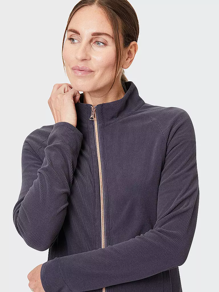 JOY SPORTSWEAR | DAmen Fleecejacke Josy Cord | Blu scuro