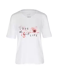 JOY SPORTSWEAR | Damen T-Shirt Luzie in Love with Life | Bianco
